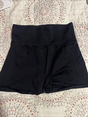 PINK Victoria's Secret Black High-Rise Bike Shorts